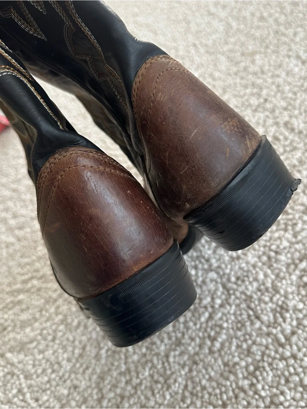 Cody James Boys Youth Size 6D Western Cowboy Boots Brown Black Leather